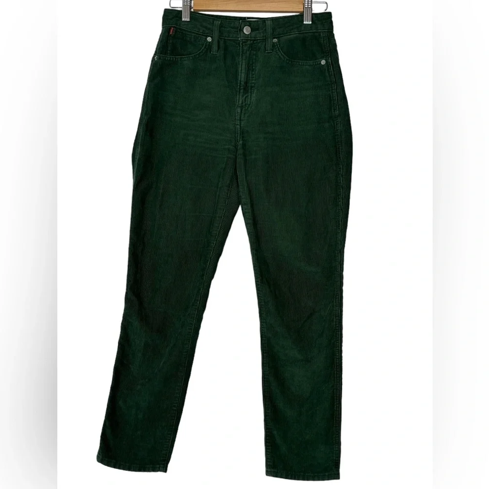 Aritzia Sunday Best Corduroy High Rise Pants Jeans Women’s SZ 4‎ forest green
